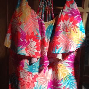 3  bathing suit tops & 1coverup, 40" length.BUNDLE